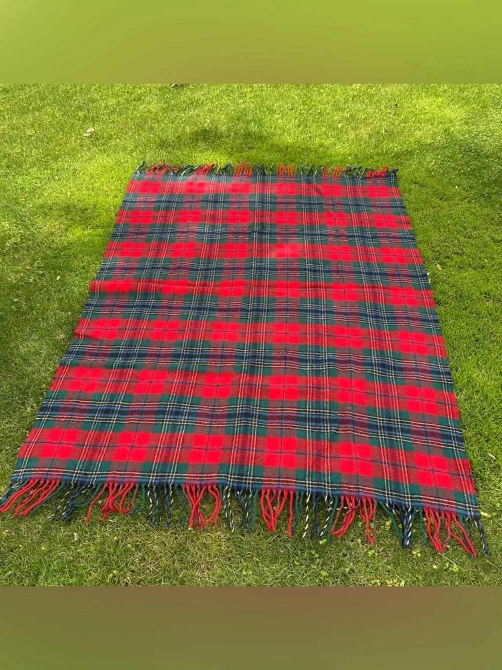 Pendleton Wool Vintage Plaid Throw Blanket